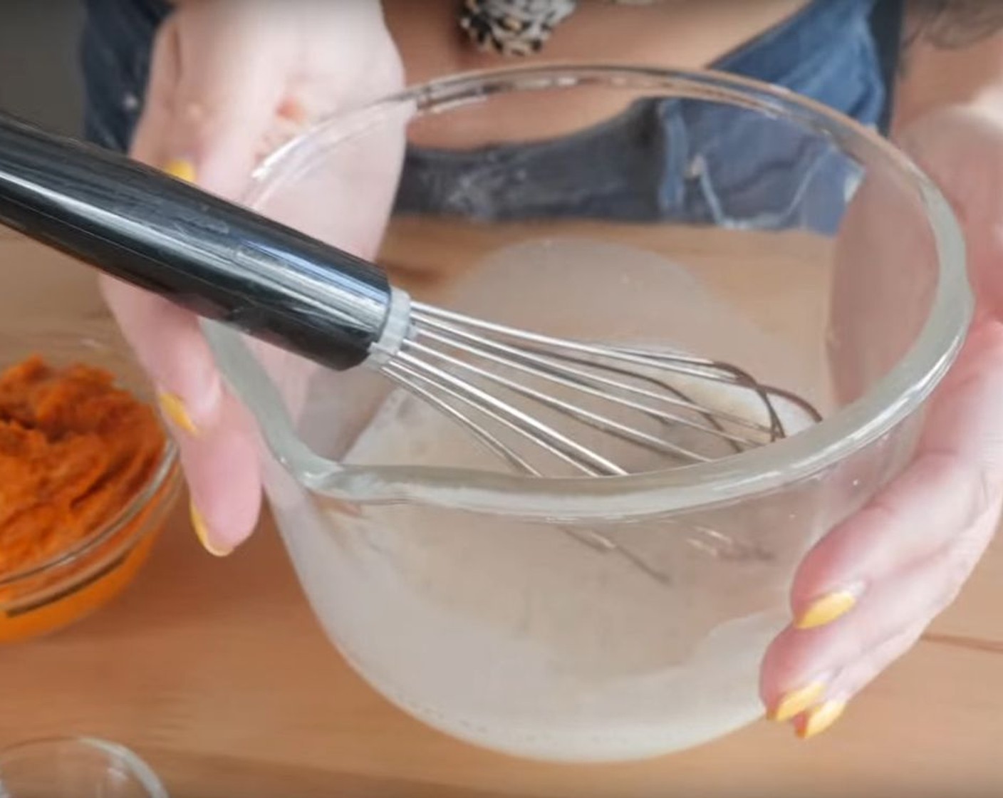 step 2 In a separate bowl, combine Non-Dairy Milk (1 cup) and Apple Cider Vinegar (1 Tbsp) and whisk well. Set aside for 10 minutes.