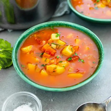 Lazy Chunky Mixed Vegetable Soup Recipe | SideChef