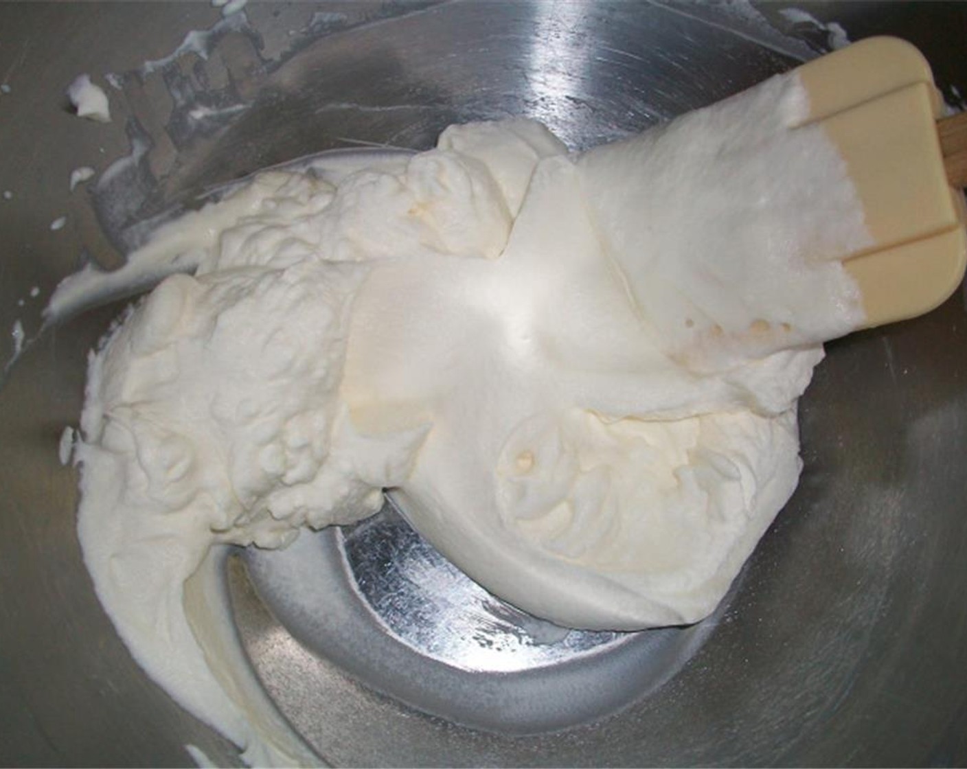 step 7 For whipped cream, start with Heavy Cream (2 cups) and add Powdered Confectioners Sugar (2 Tbsp) and Vanilla Extract (1 Tbsp). Using an electric mixer, beat for about 5 minutes until it is the consistancy you want.