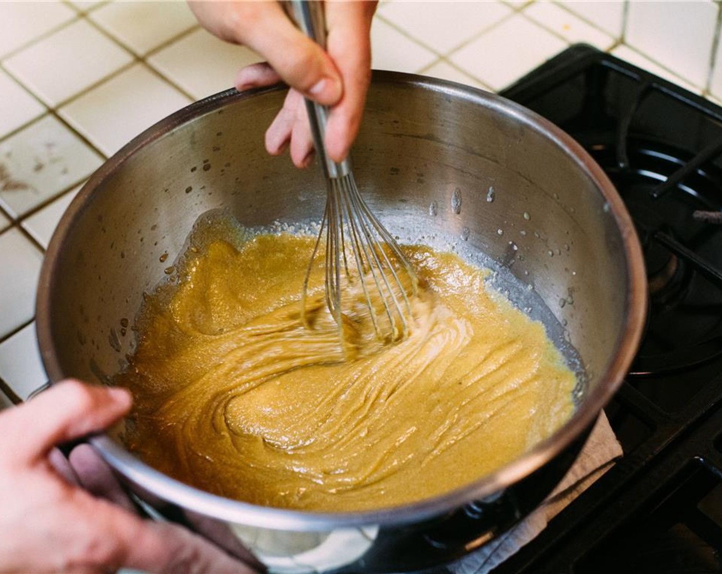 step 4 Then whisk in the Maple Extract (1 tsp). Dough will be goopy.