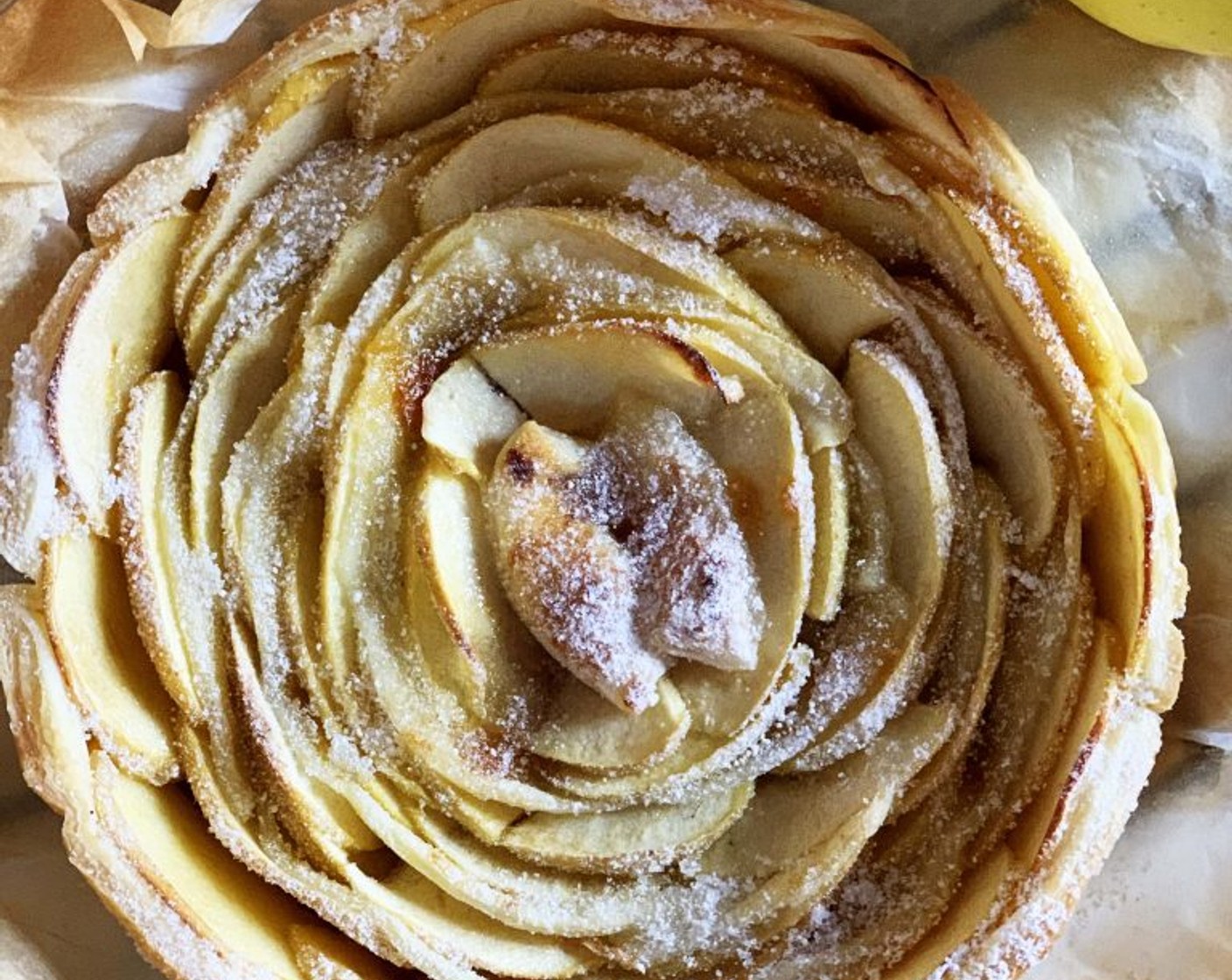 step 9 Once it is nice and caramelized on top your pie is ready! Remove it from the oven and let it cool down completely. Last, sprinkle the top with some Powdered Confectioners Sugar (1 Tbsp), slice it, and serve it up!