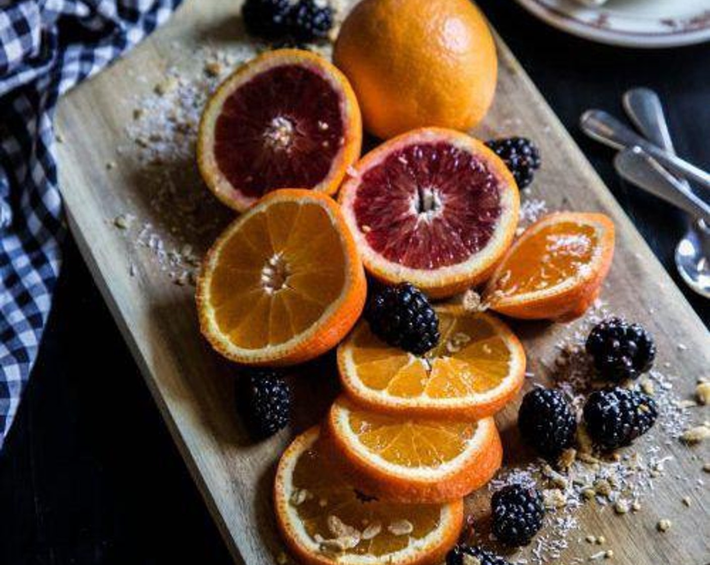 step 3 Slice the Blood Oranges (3) and remove the peel.