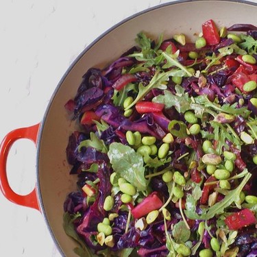 Warm Purple Power Salad Recipe | SideChef