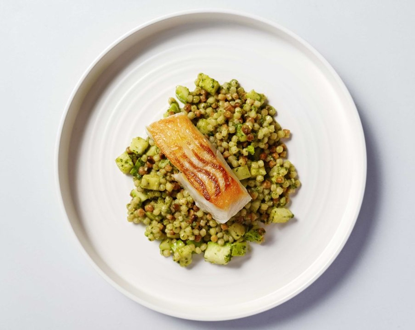 Roast Cod & Green Pesto Fregola