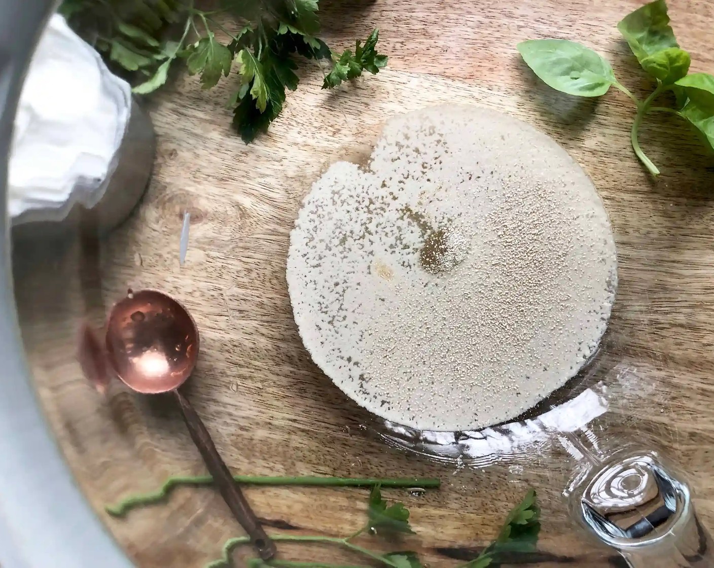 step 1 In the bowl of a stand mixer, combine the Water (4 Tbsp) and Honey (1 Tbsp). Sprinkle with the Active Dry Yeast (1/2 tsp). Let sit for 10 minutes or until the mixture begins to bubble on top.