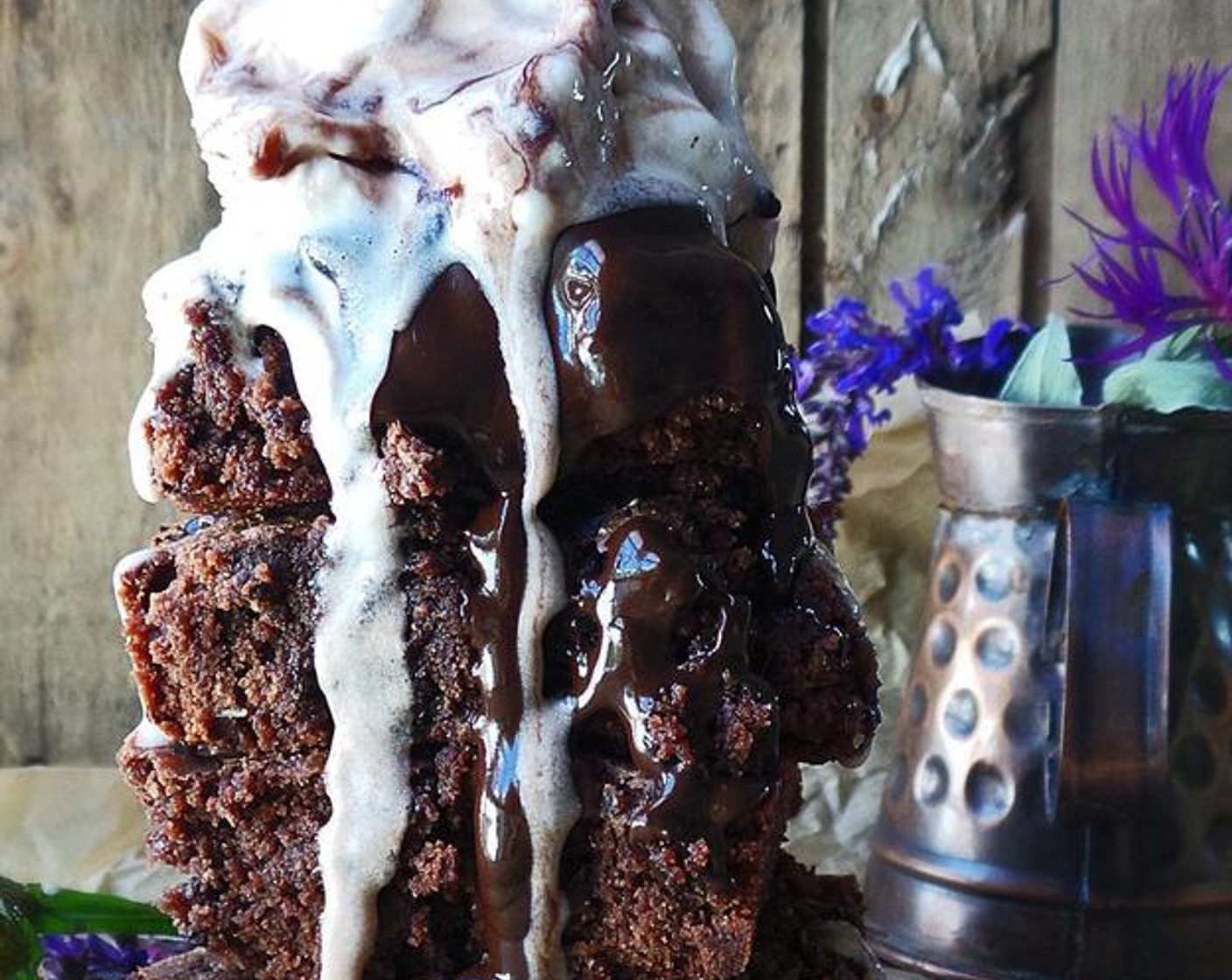 Chocolate Lavender Brownies