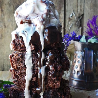 Chocolate Lavender Brownies Recipe | SideChef