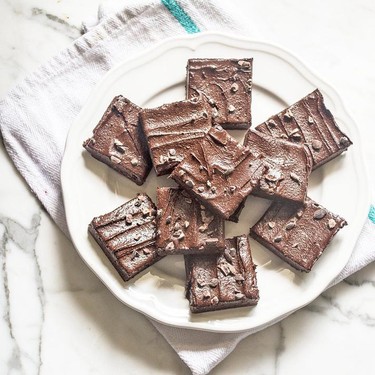 Raw Dark Chocolate Healthy Brownies Recipe | SideChef