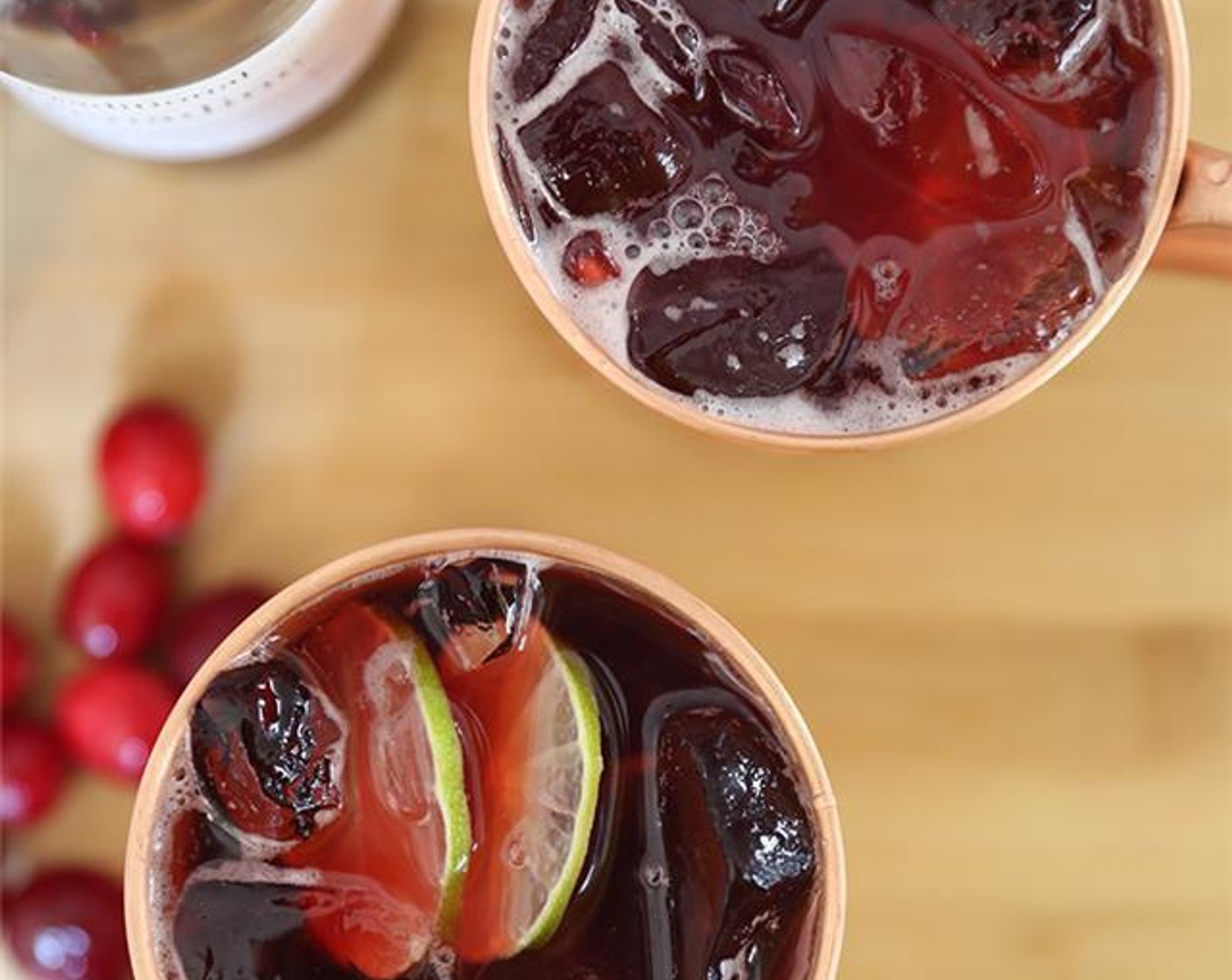 Cranberry and Pomegranate Mule