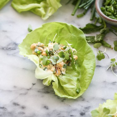 Smashed Chickpea Salad Lettuce Wraps Recipe | SideChef