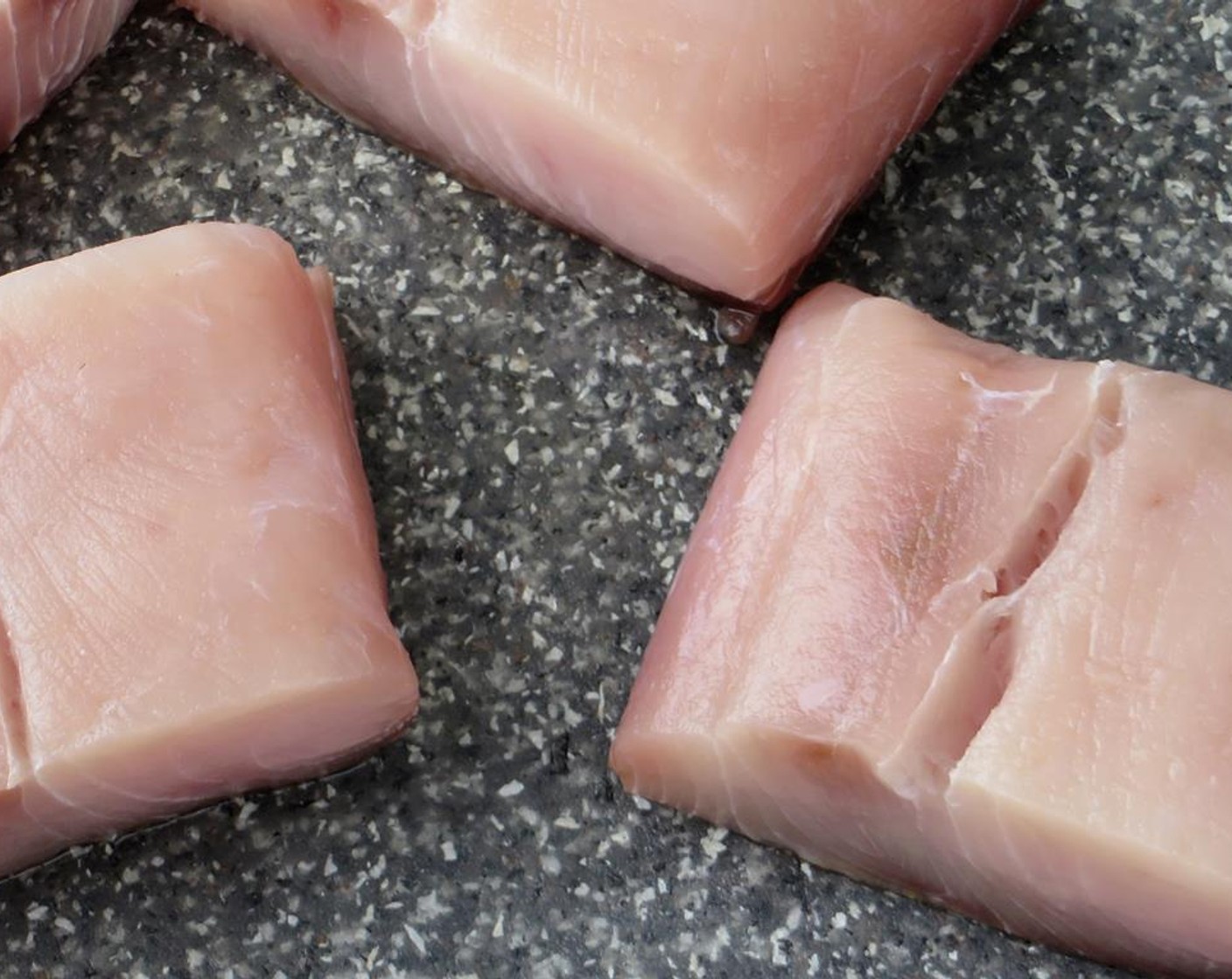 step 1 Cut the Mahi-Mahi Fillet (1 lb) into four portions.