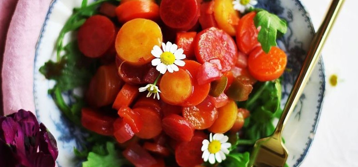 Old Fashioned Rainbow Copper Penny Salad Recipe | SideChef
