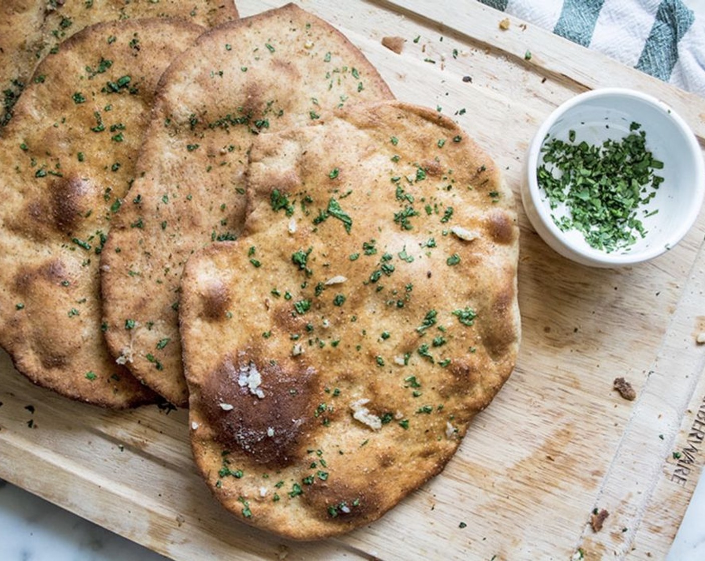 step 12 Repeat with the remaining flatbread pieces. Make sure to reduce the oven back to 450 degrees F (230 degrees C) and broil between batches. Once fully cooled, store in an airtight container or zip lock bag for 2-3 days.