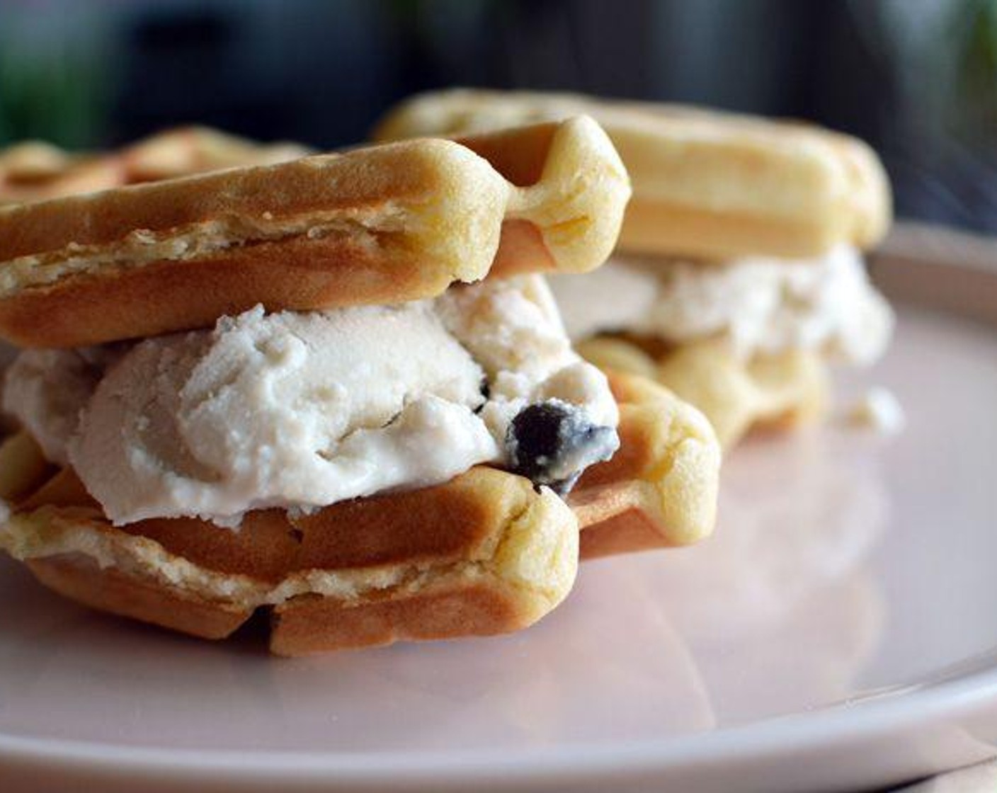 Vegan Waffle Ice Cream Sandwich