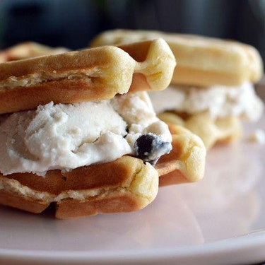 Vegan Waffle Ice Cream Sandwich Recipe | SideChef