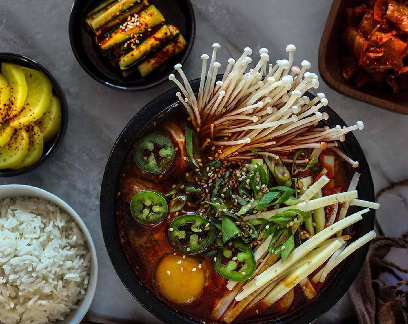 Spicy Kimchi Tofu Stew (Kimchi Jjigae)