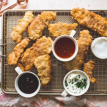 Homemade Pan Fried Chicken Fingers Recipe | SideChef