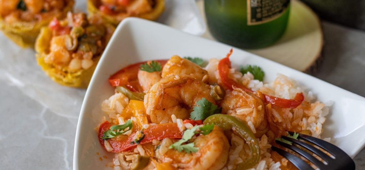 Beer Stewed Shrimp and Plantain Cups Recipe | SideChef