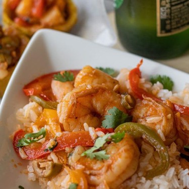 Beer Stewed Shrimp and Plantain Cups Recipe | SideChef
