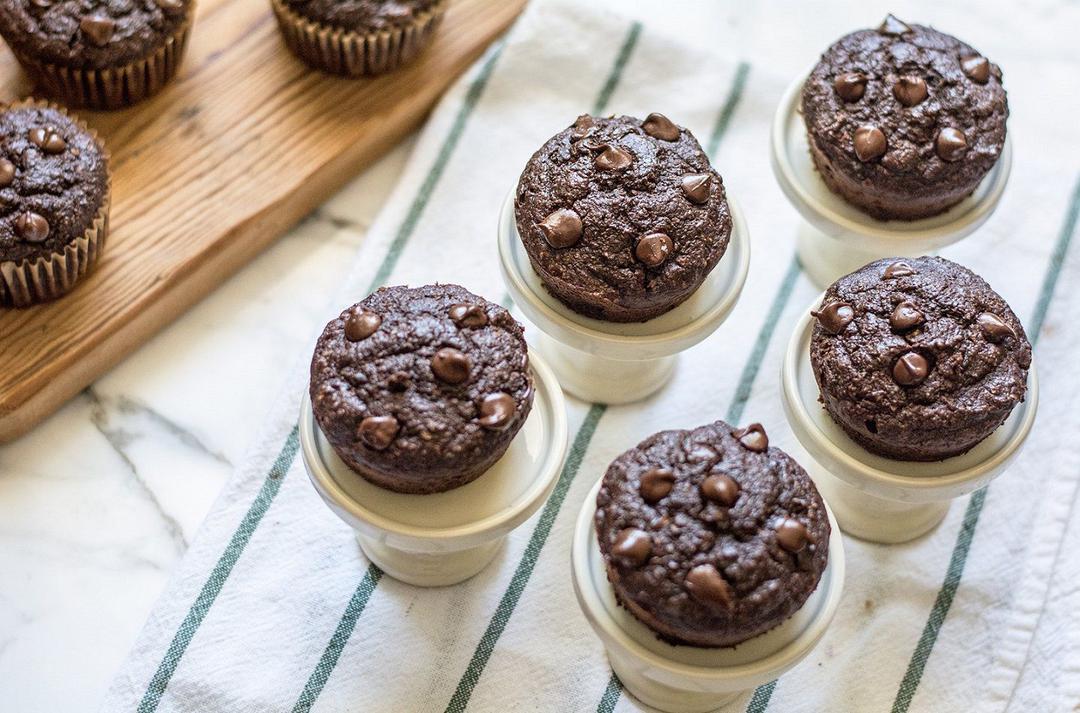 Double Chocolate Zucchini Muffins with Honey Recipe | SideChef