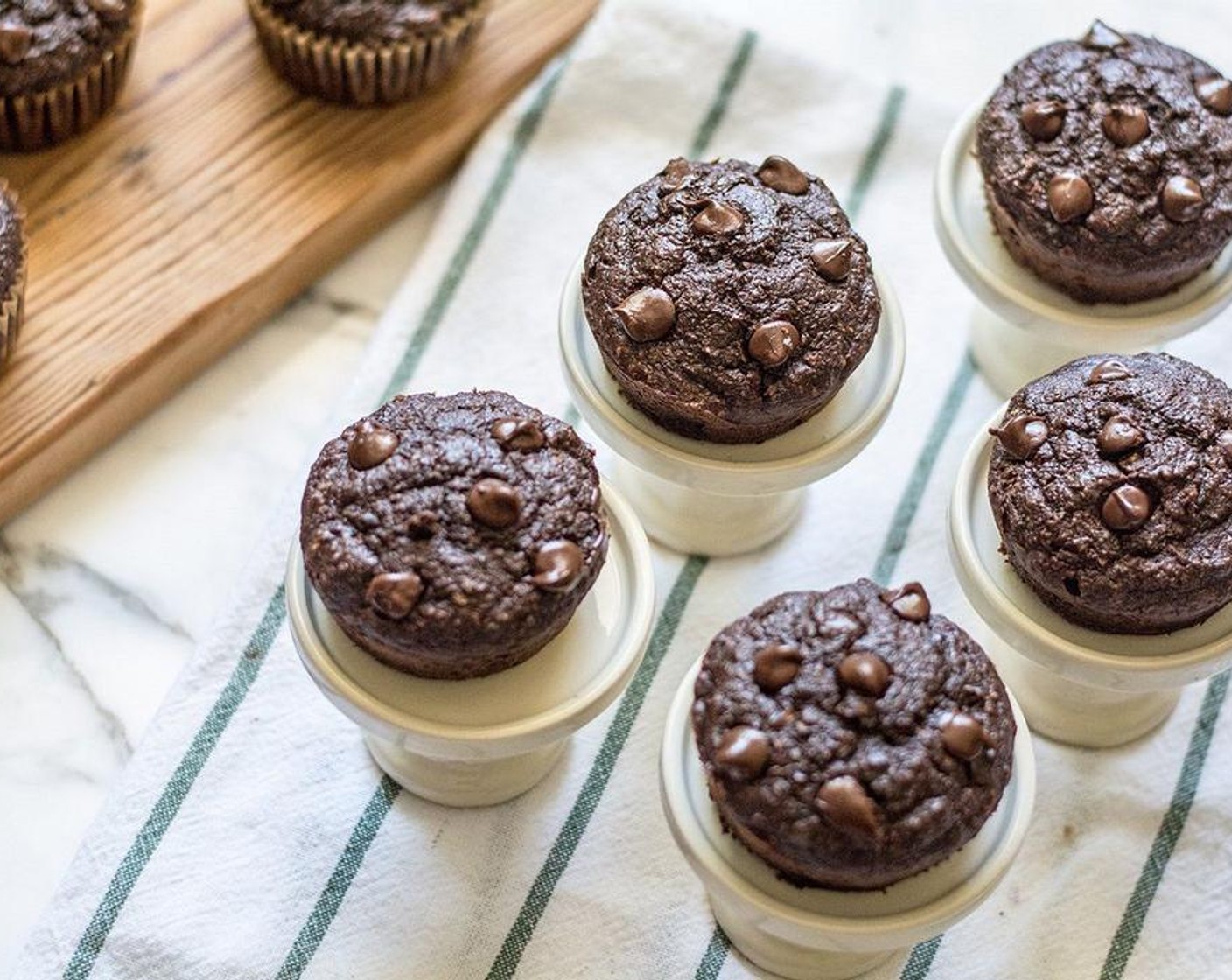 Double Chocolate Zucchini Muffins with Honey