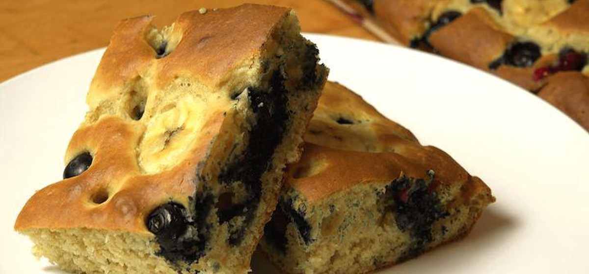 Banana and Blueberry Sheet Pan Pancakes Recipe | SideChef