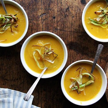 Slow Cooker Butternut Squash and Apple Soup Recipe | SideChef