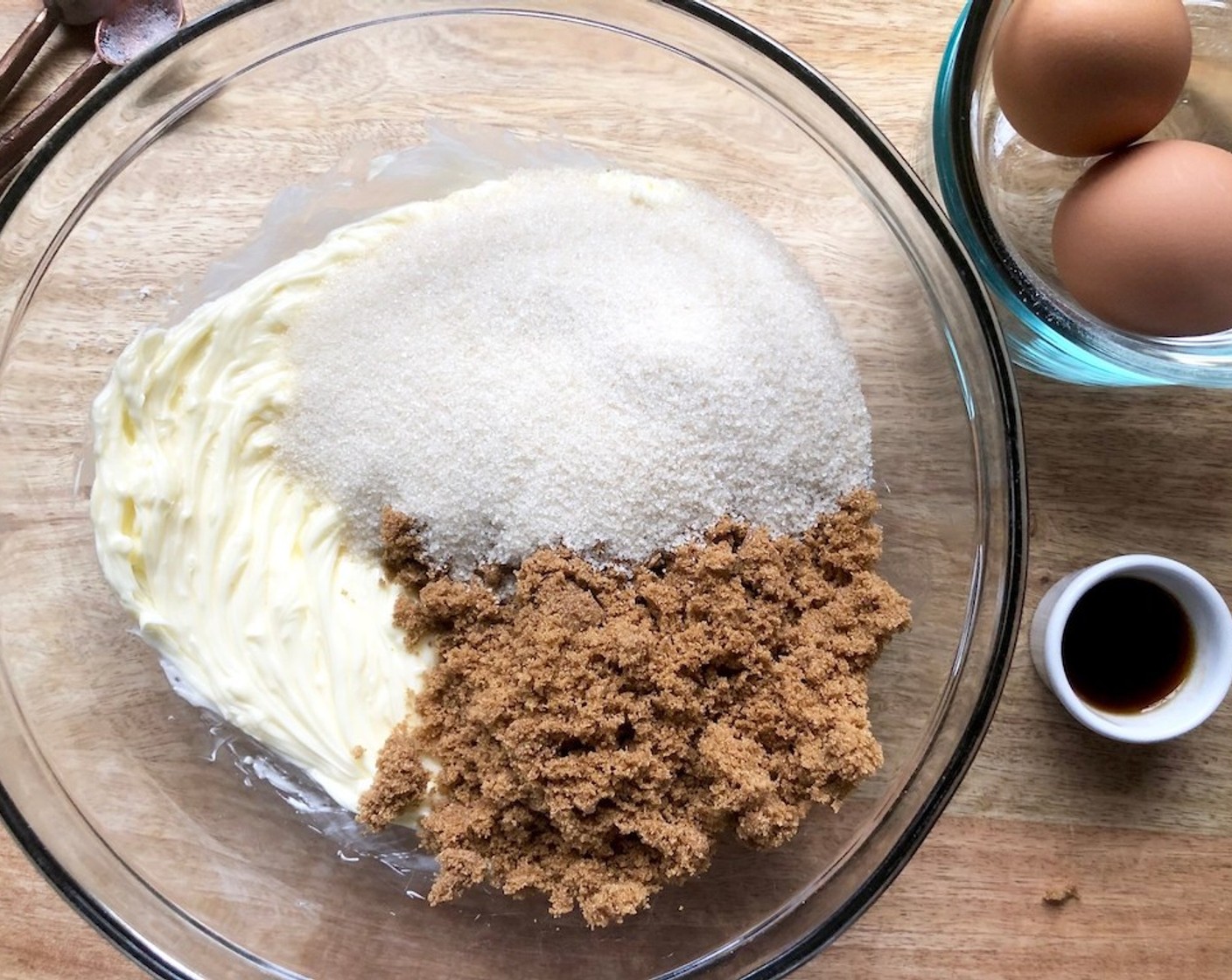 step 2 In an electric mixer fitted with the paddle attachment, beat the Unsalted Butter (1 cup), Dark Brown Sugar (3/4 cup), and Granulated Sugar (3/4 cup) on medium-high speed for 3 minutes, until light and fluffy.