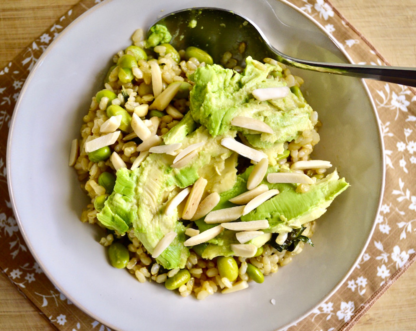 step 7 Scoop into bowls and top with Avocados (to taste) and Slivered Almonds (to taste) if desired. Serve and Enjoy!