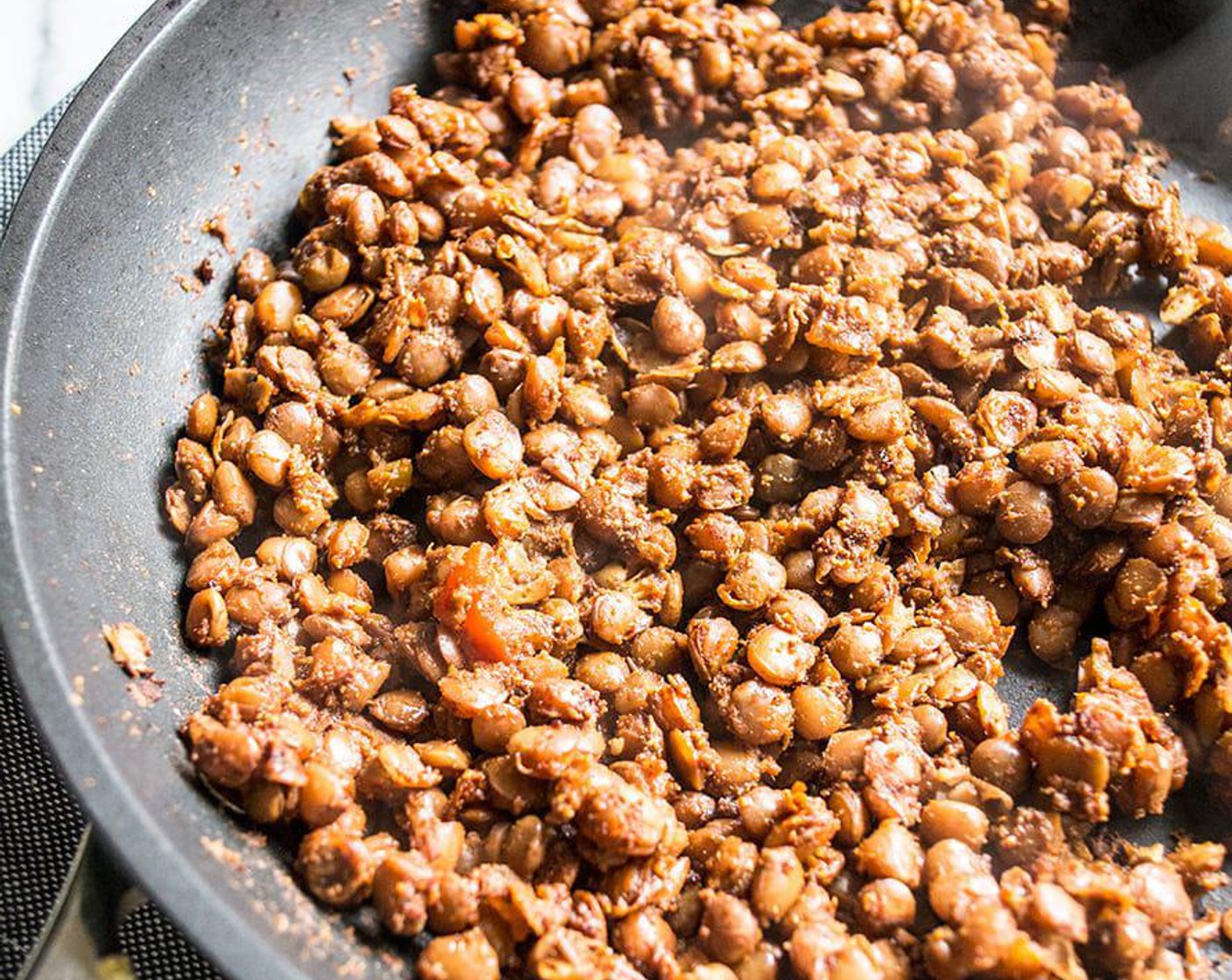 step 5 Once lentils are warm, taste to check seasonings and add more to your preference.