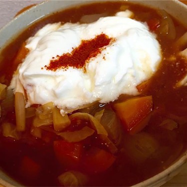 Crock Pot Sweet and Sour Cabbage Soup Recipe | SideChef