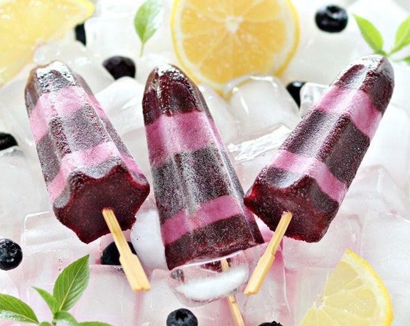 Blueberry Yogurt Popsicles