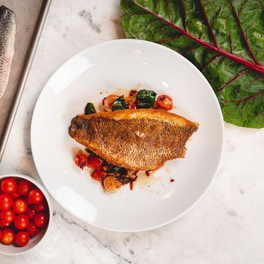 Fish Fillet with Swiss Chard & Garlic Recipe | SideChef