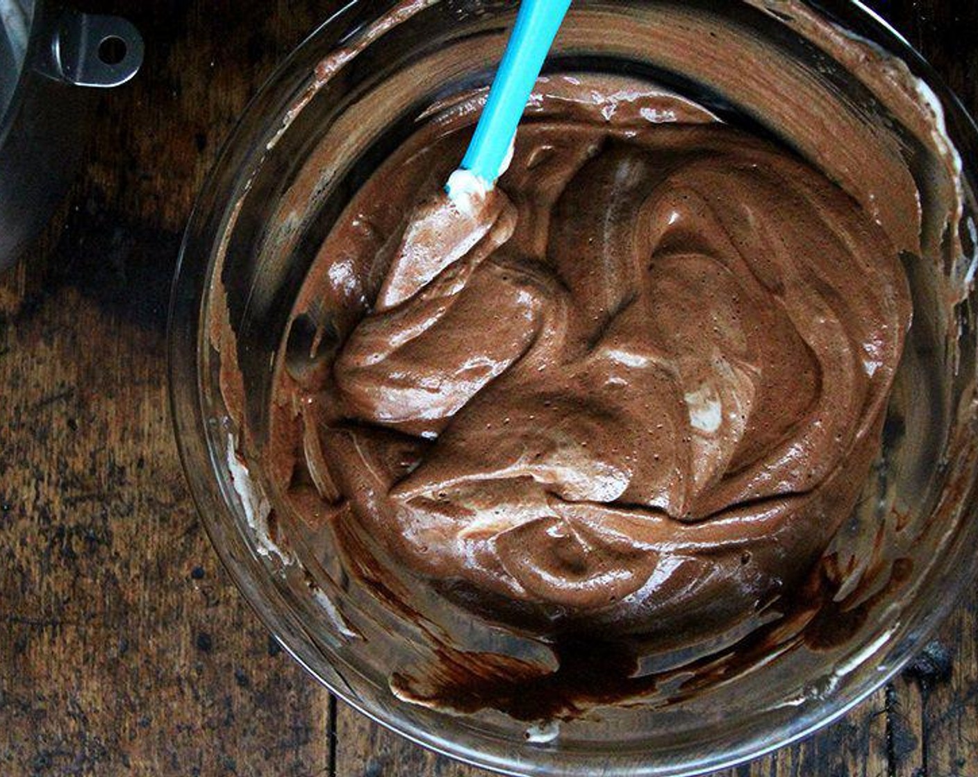step 2 Meanwhile, melt the 70% Dark Chocolate (1 cup) and Almond Milk (1/3 cup) in a double boiler or in the microwave at 30-second intervals until the chocolate is all melted. Stir to combine the mixture, then transfer it to a large mixing bowl.