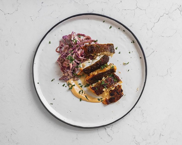 Blackened Swordfish with Sriracha Slaw Recipe | SideChef
