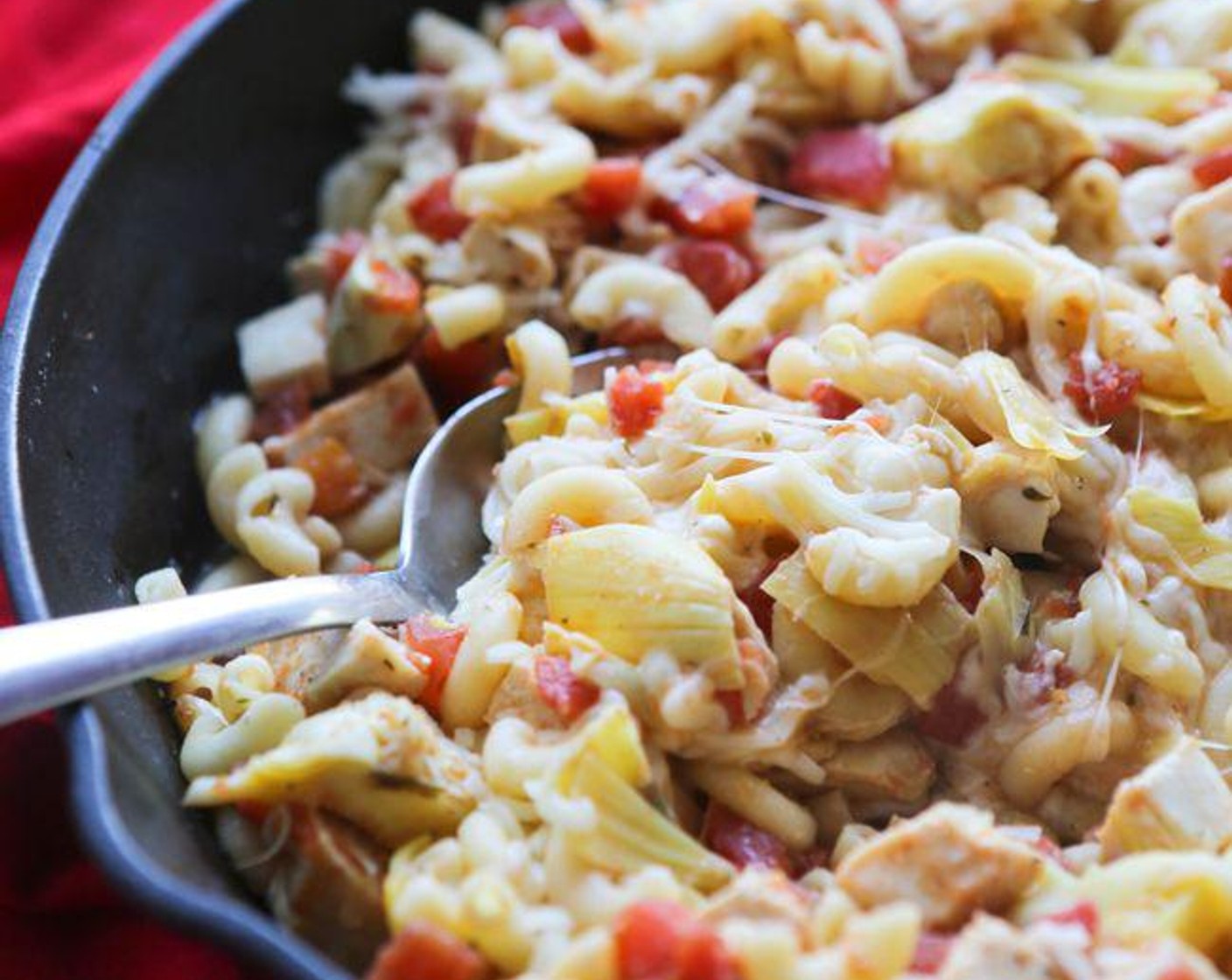 Chicken Artichoke Pasta Skillet