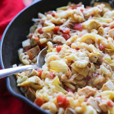 Chicken Artichoke Pasta Skillet Recipe | SideChef