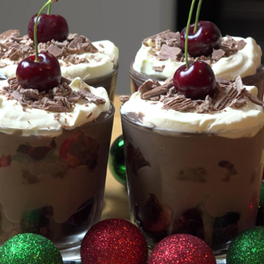 Cheater's Chocolate Cherry Trifles Recipe | SideChef
