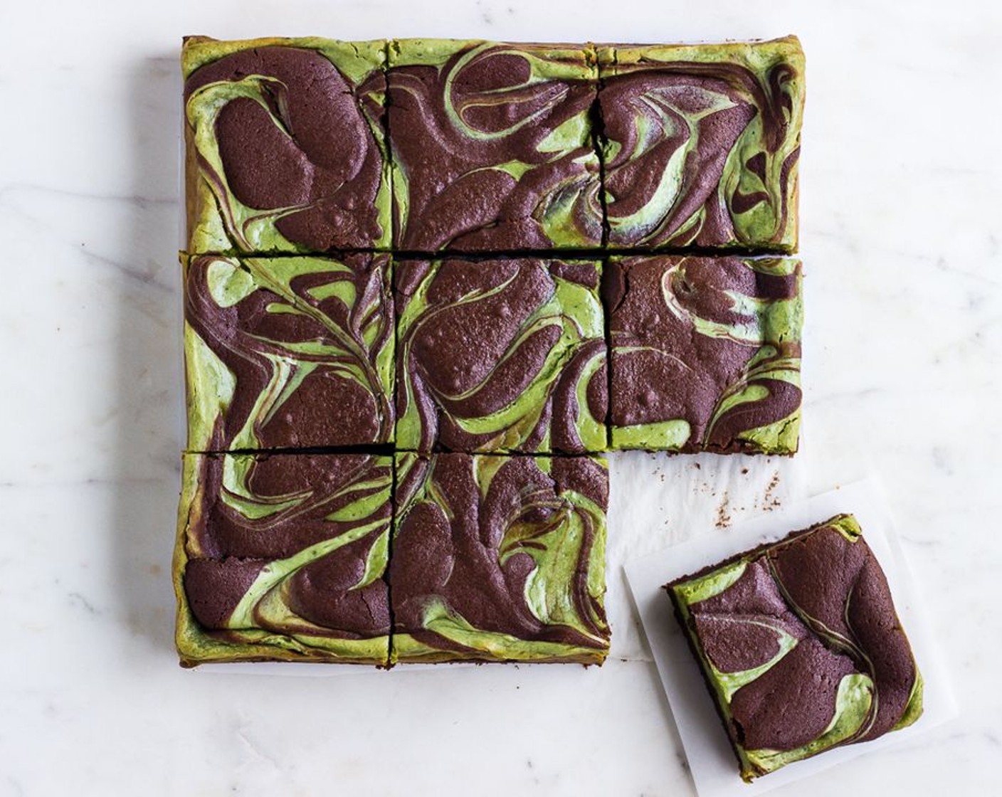 Matcha Cheesecake Brownies