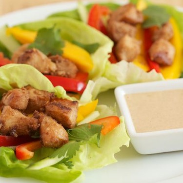 Satay Chicken Lettuce Wraps Recipe | SideChef