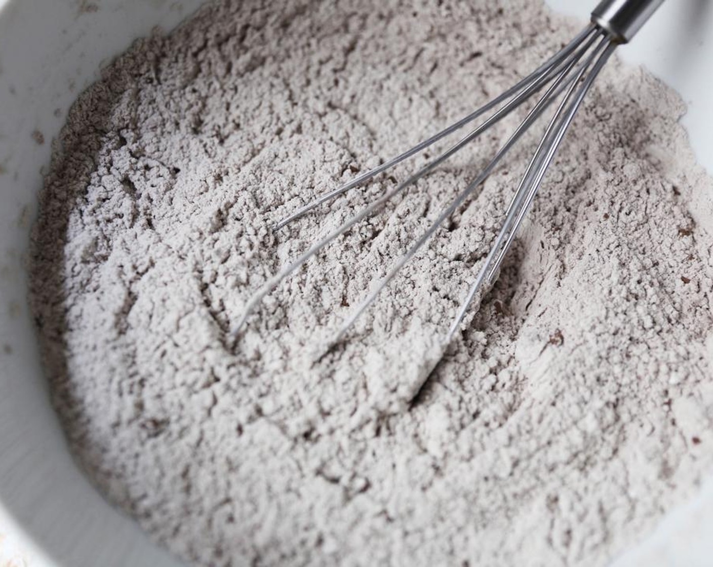 step 3 Combine the All-Purpose Flour (2 cups), Dark Cocoa Powder (2 1/2 Tbsp), Baking Powder (1 Tbsp) and Salt (1 pinch) in a bowl and whisk together to get rid of any lumps.