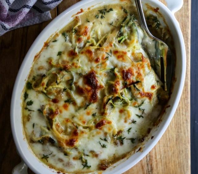 French Onion Zoodle Bake Recipe SideChef