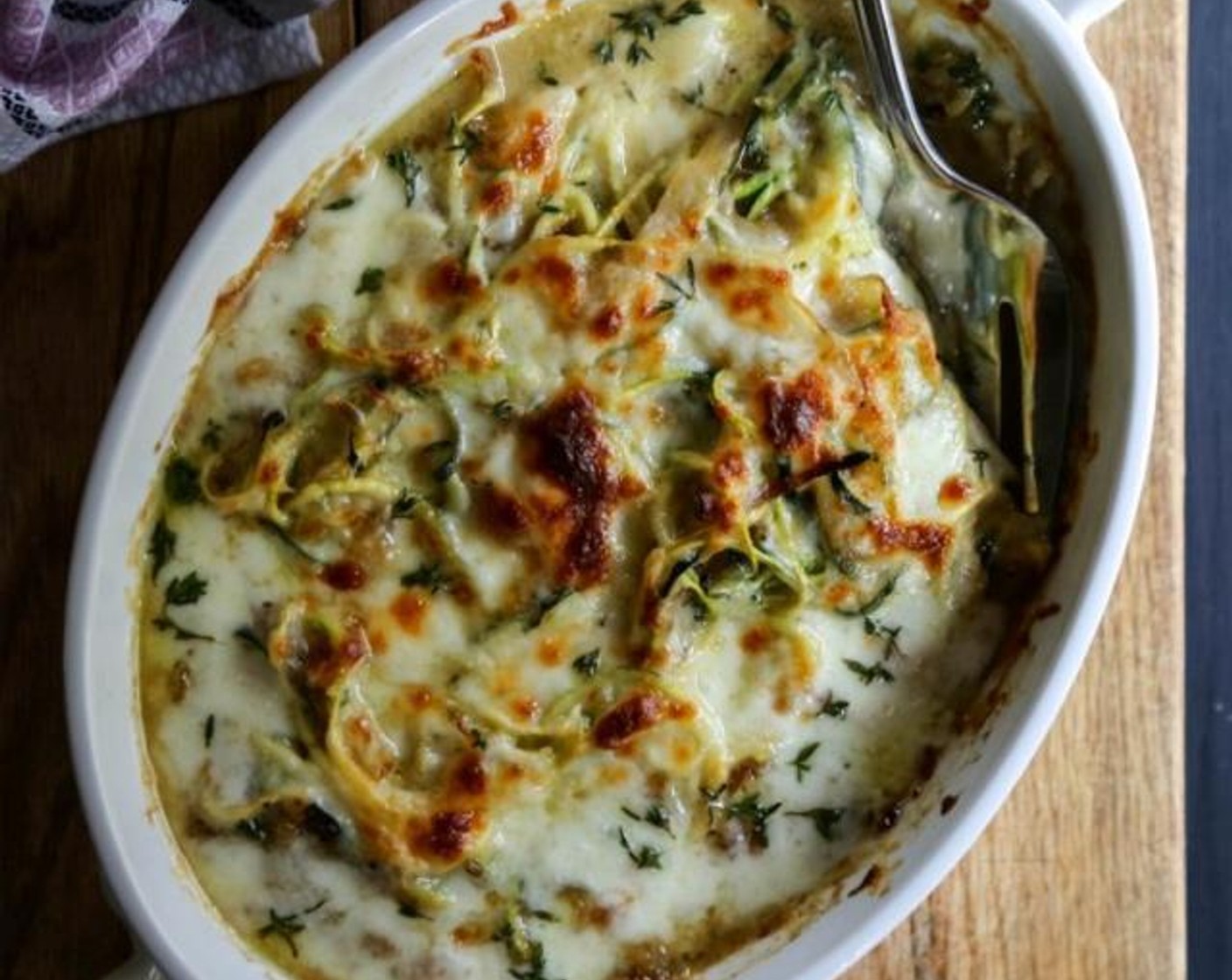 French Onion Zoodle Bake SideChef