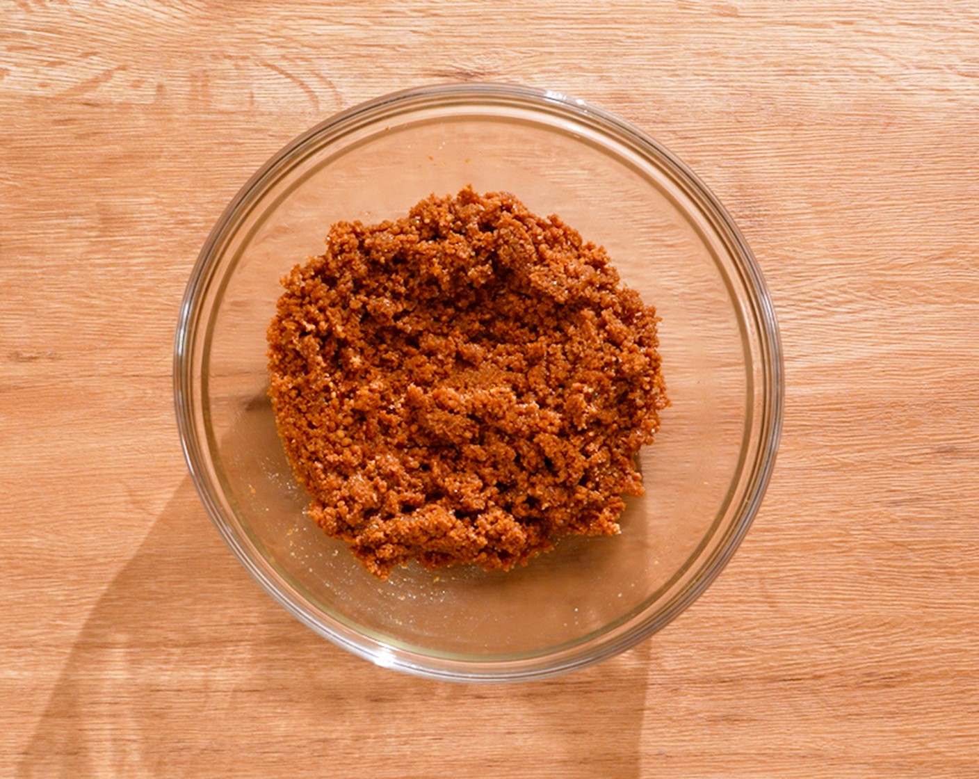 step 1 Preheat the oven to 350 degrees F (180 degrees C). For the crust, in a large bowl, combine the Biscoff Cookies (2 3/4 cups), Butter (1/3 cup), Salt (1/8 tsp), and Granulated Sugar (1 1/2 Tbsp). The mixture should hold together easily when squeezed.