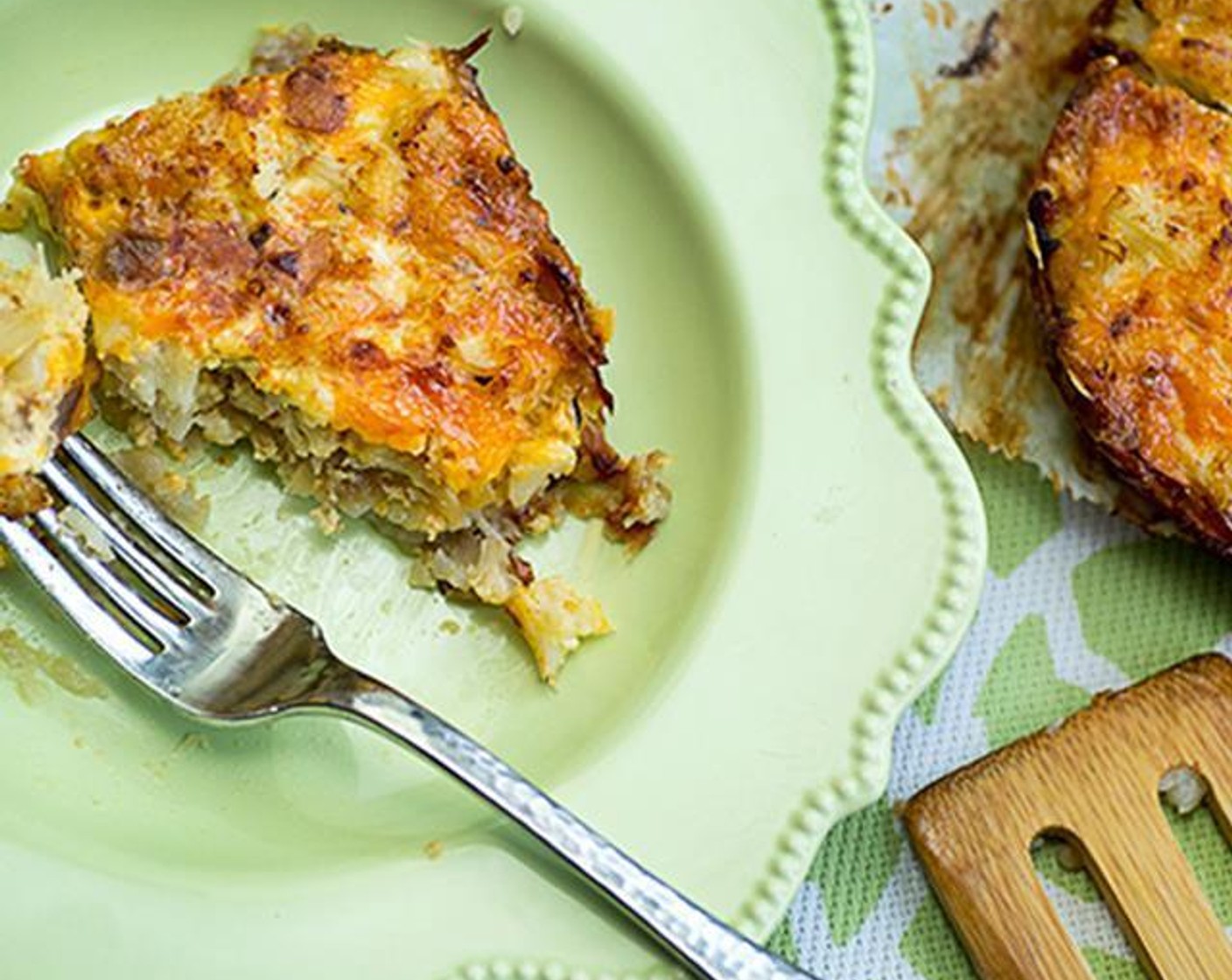 Cauliflower-Cheese Pie with Grated Potato Crust