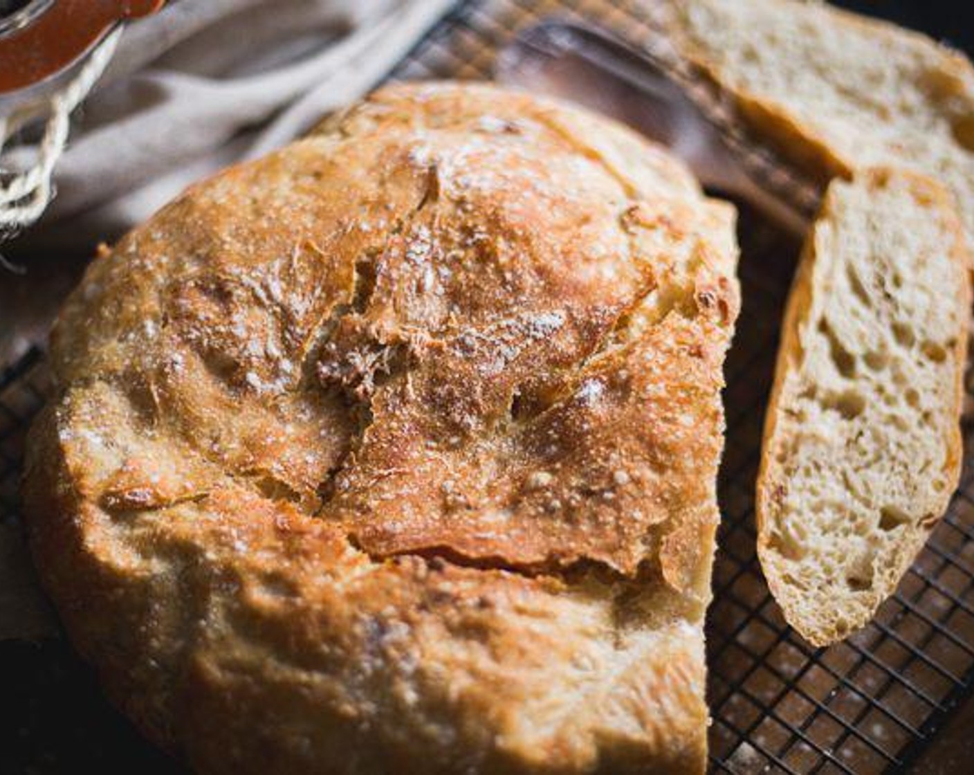 Easy Crusty No Knead Artisan Bread