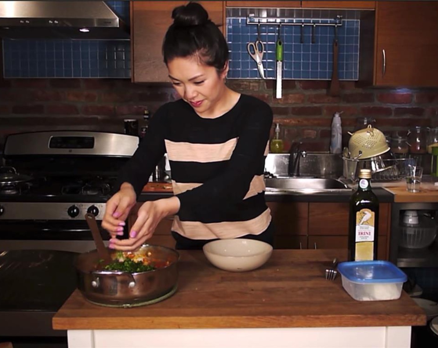 step 11 Remove from heat and garnish with Italian Flat-Leaf Parsley (1 handful).