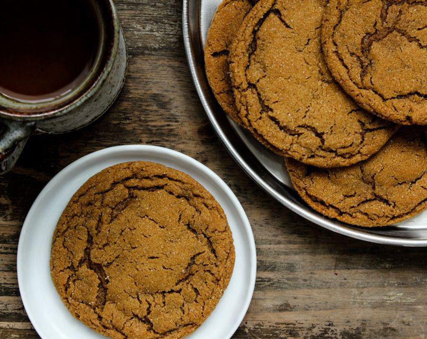 Chewy Five Spice Ginger Molasses Cookies