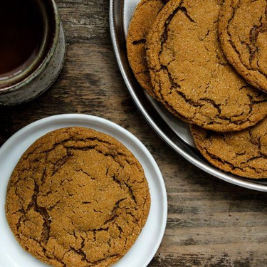 Chewy Five Spice Ginger Molasses Cookies Recipe | SideChef