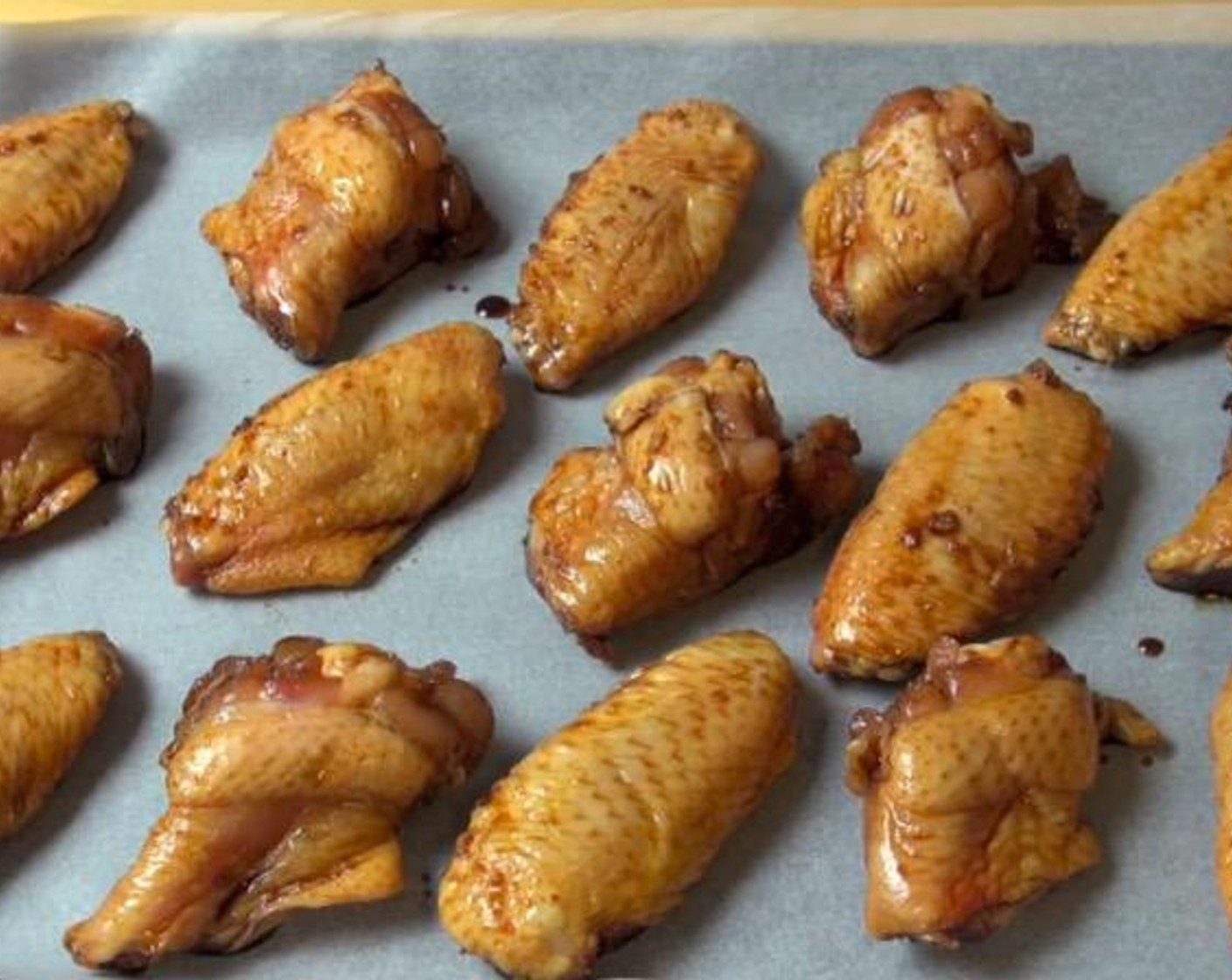 step 3 Transfer chicken to a tray lined with non-stick baking paper. Reserve the marinade.